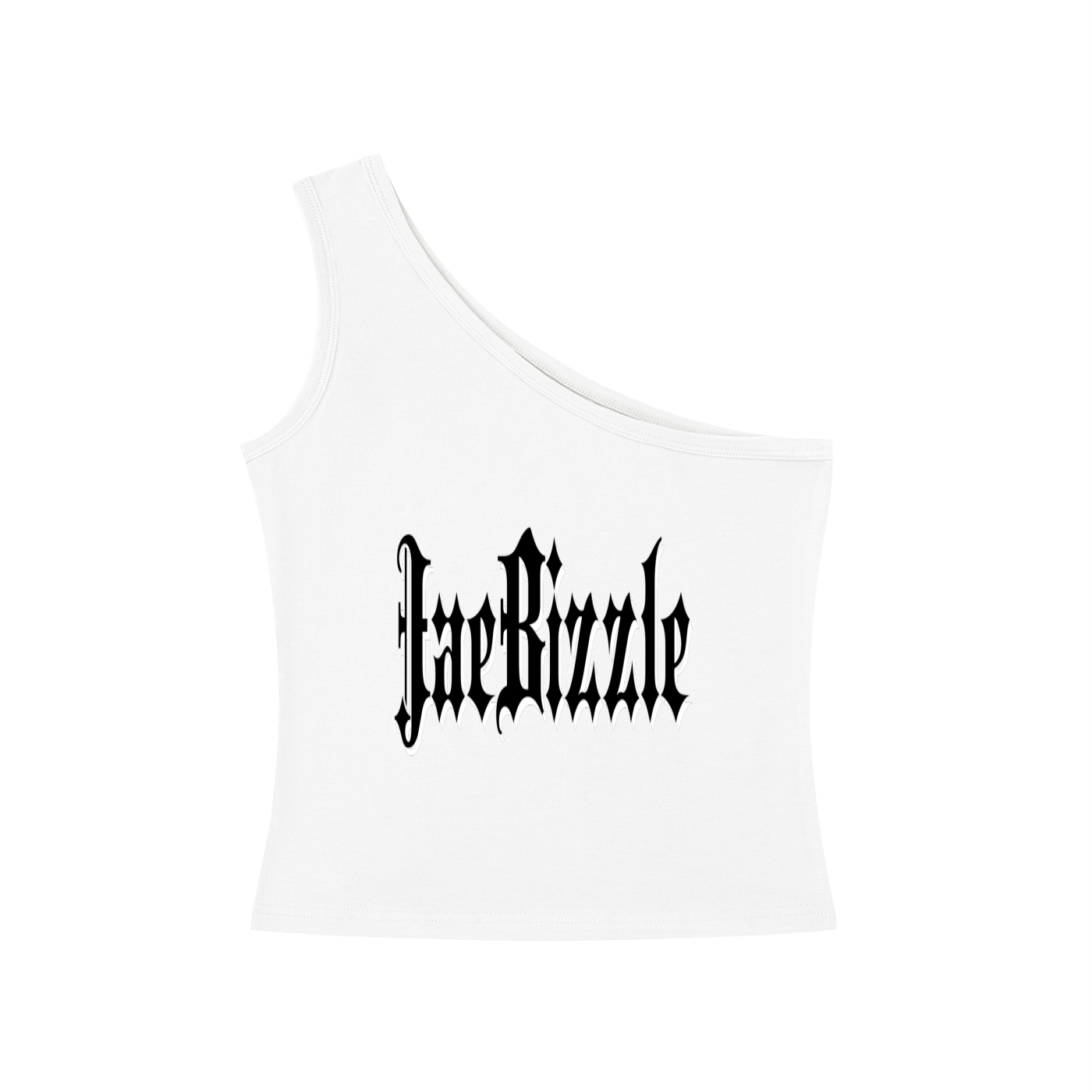 JaeBizzle Women's One-Shoulder Crop T-Shirt