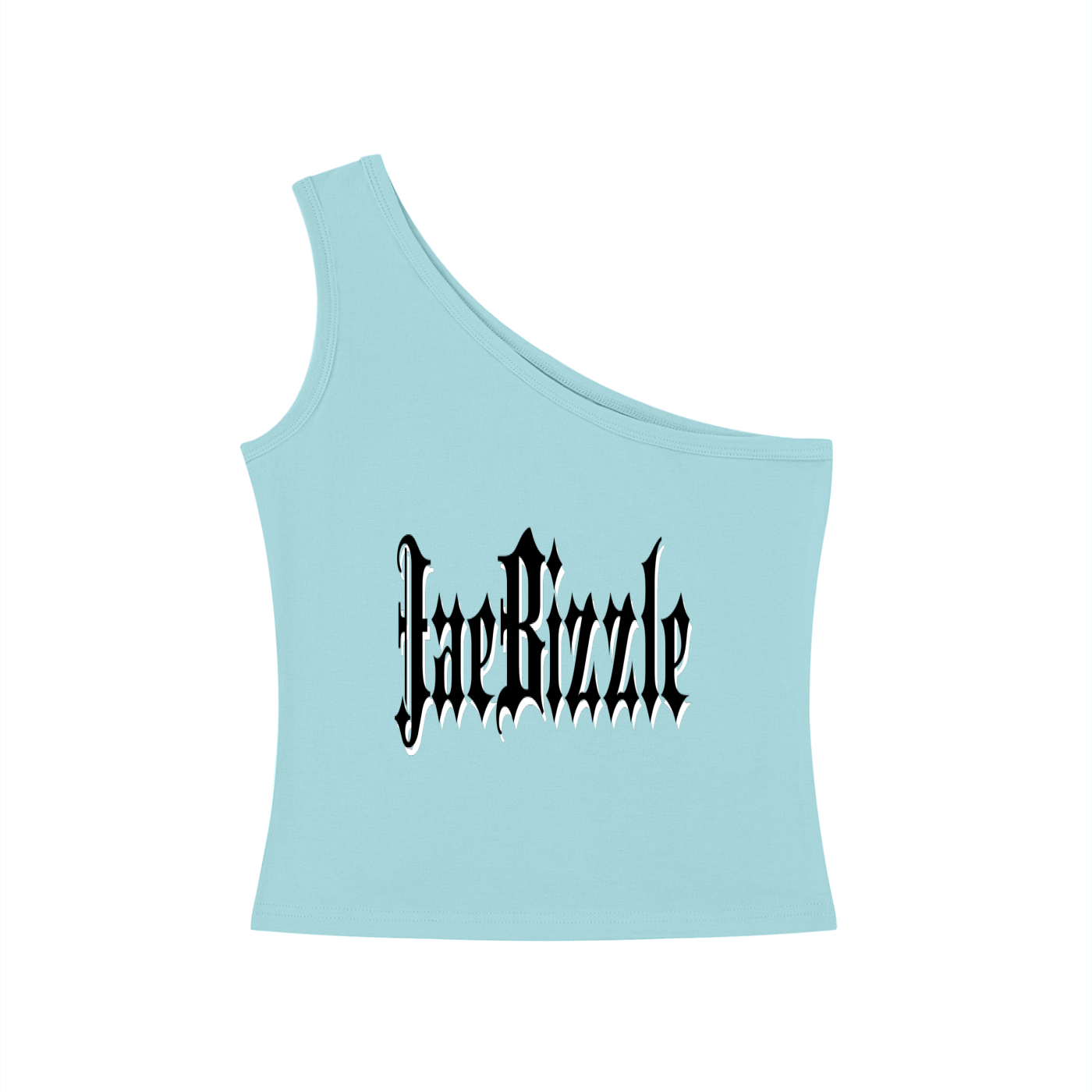 JaeBizzle Women's One-Shoulder Crop T-Shirt