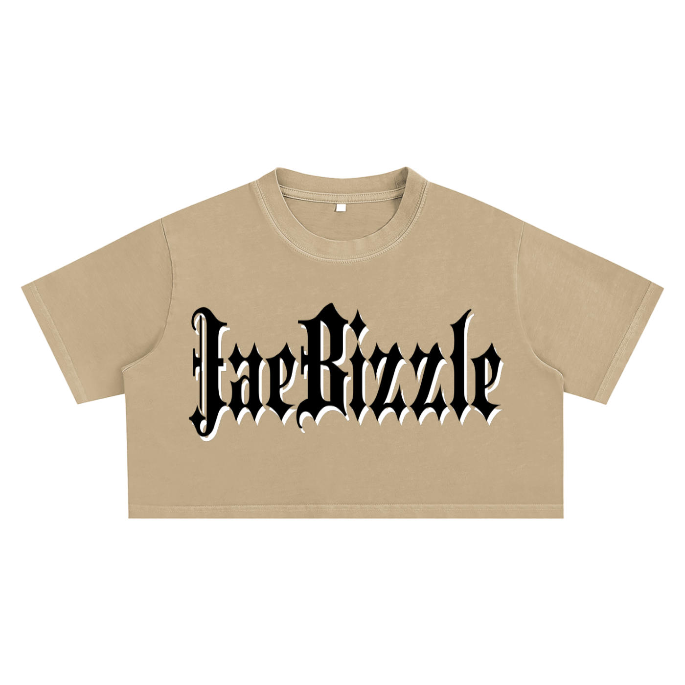 JaeBizzle Snow Washed Crop Top