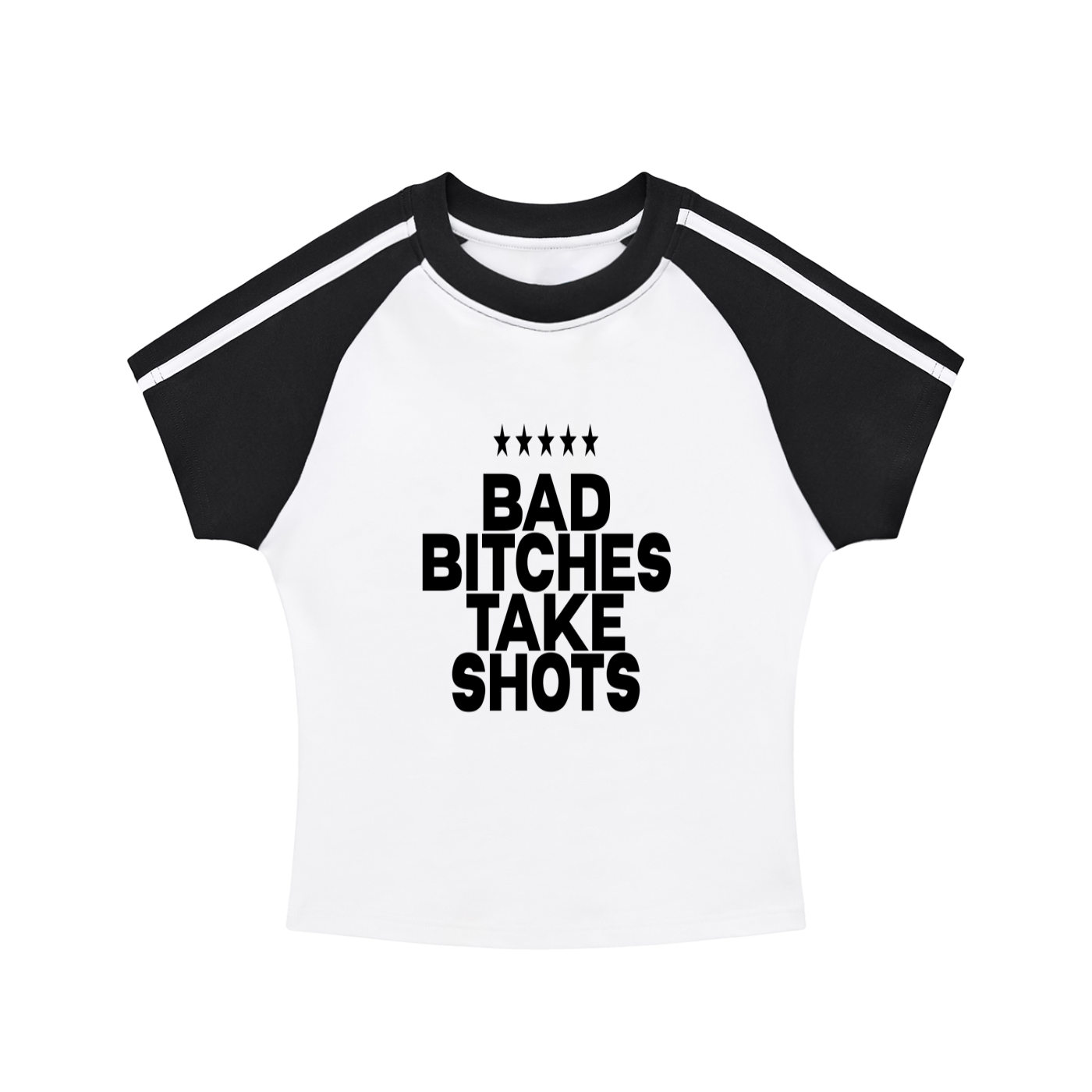 BBTS Bodycon Raglan  Sleeve T-Shirt