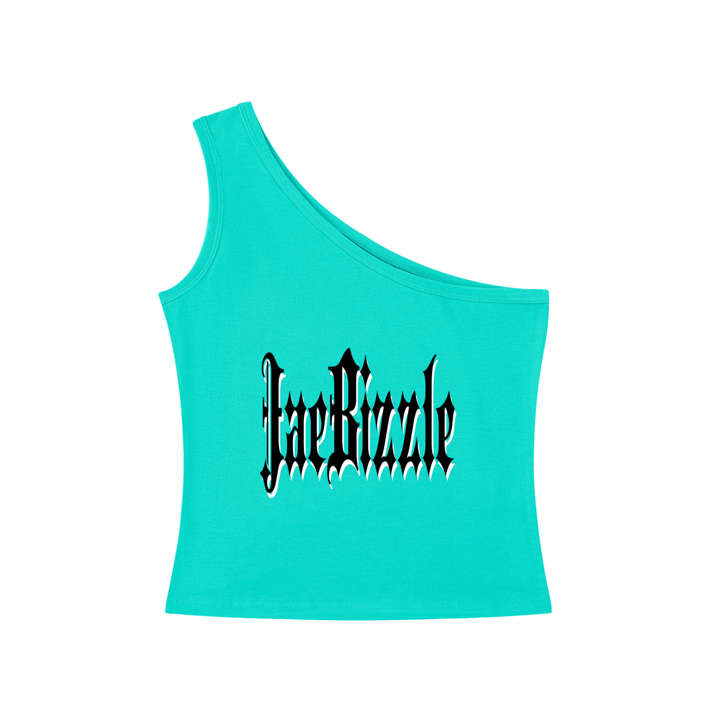 JaeBizzle Women's One-Shoulder Crop T-Shirt