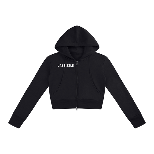 JaeBizzle Slim Crop Full Zip Hoodie