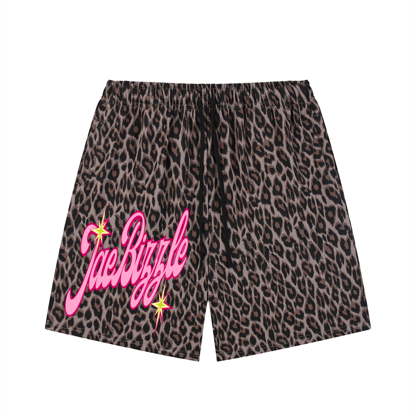 JaeBizzle Unisex Heavyweight Leopard Drawstring Shorts