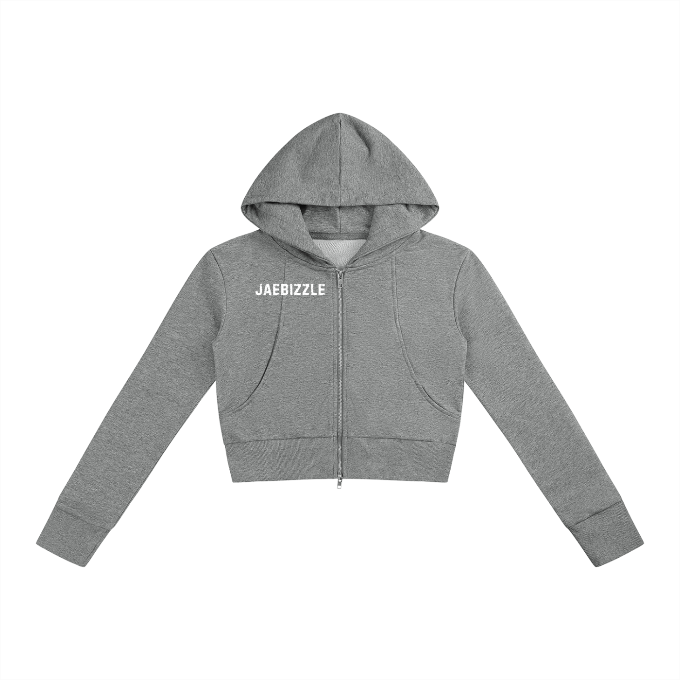 JaeBizzle Slim Crop Full Zip Hoodie