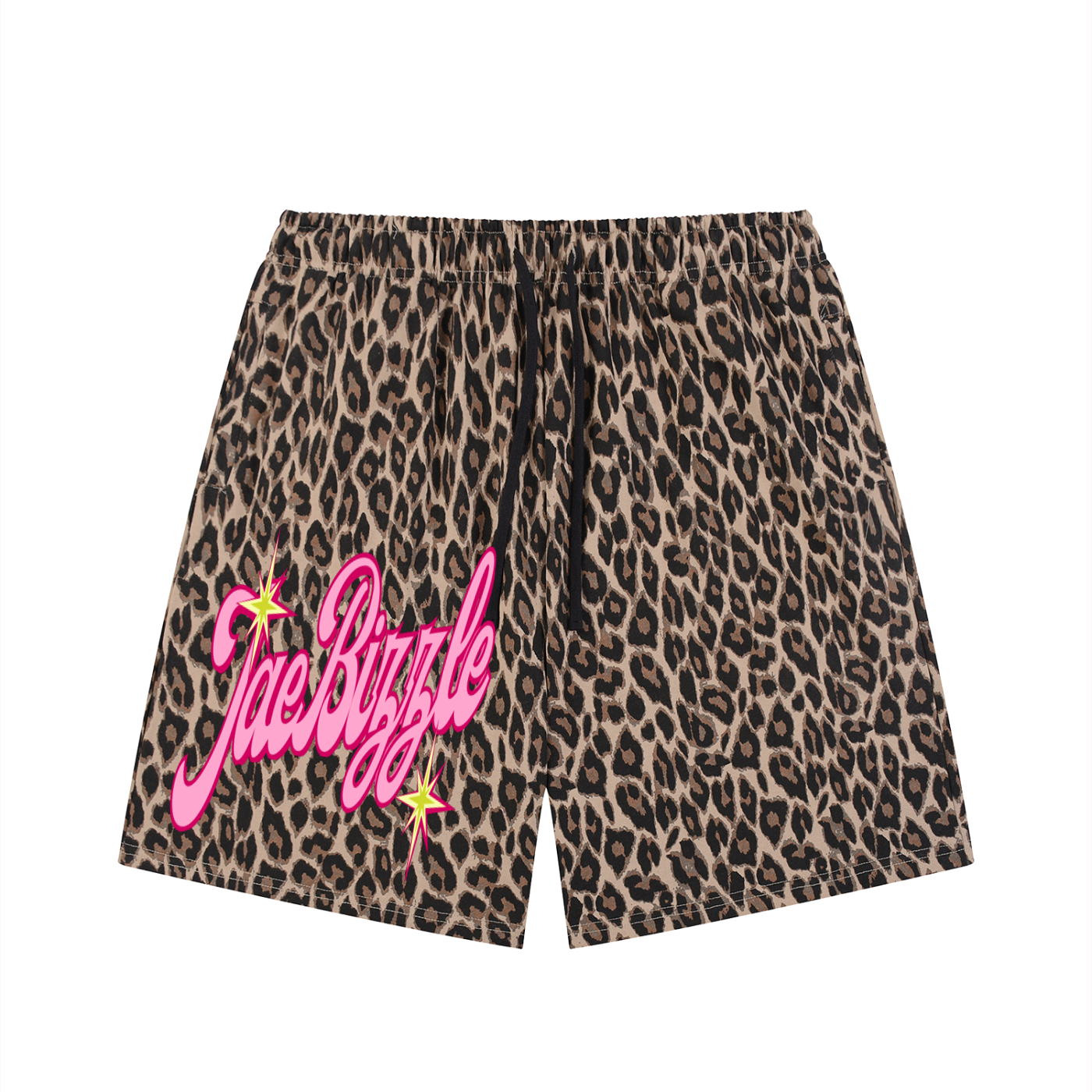 JaeBizzle Unisex Heavyweight Leopard Drawstring Shorts